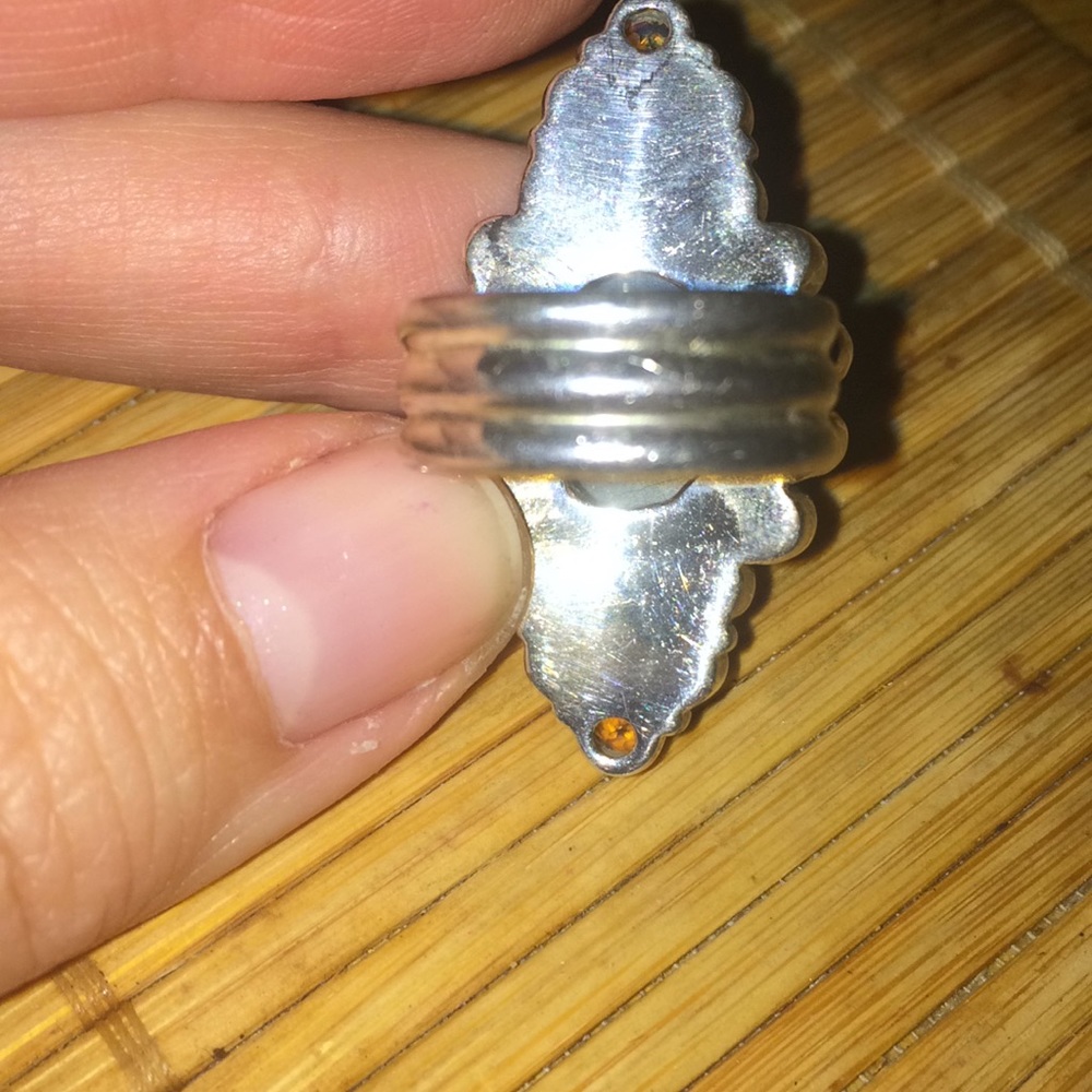 Gorgeous multi gemstone sterling silver ring - Picture 3 of 7